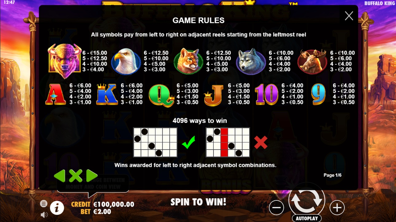 Buffalo King Megaways Screenshot 2 - real gameplay view